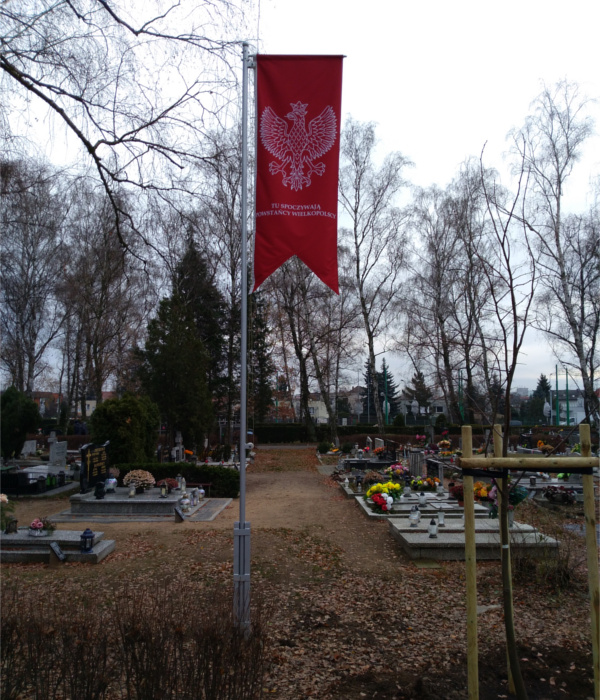 Powstanie Wielkopolskie maszt z flagą