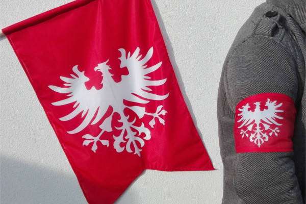 Flaga i opaska Powstanie Wielkopolskie