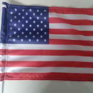 flaga ameryki na samochodzie